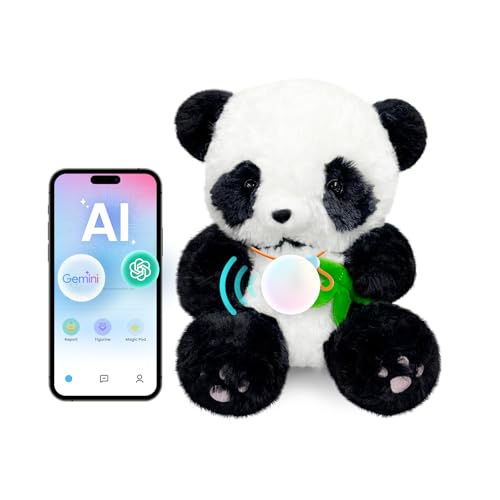 Image of AI toys for kids, Interactive ai companion kids plush panda, Designed specifically for kid's development, No screen educational toys, Smart ai stuffed animal for 3+Kids, 2026 emotional support gifts
