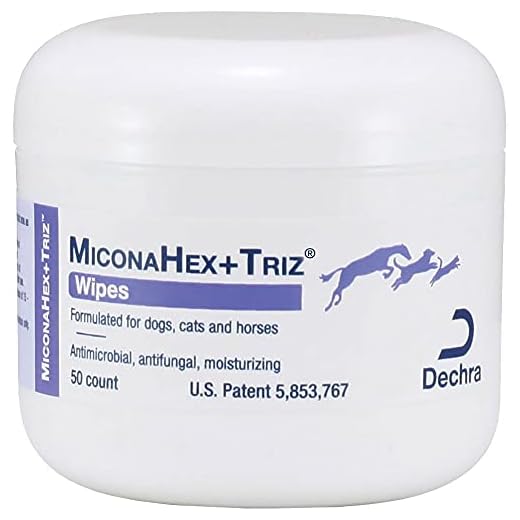 Dechra 50 Count Miconahex +Triz Wipes, 3 Pack