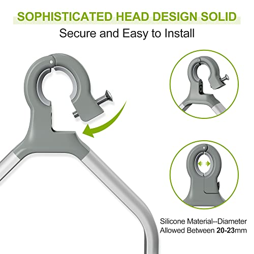 Thideewiz 3 Tier Hanging Shower Caddy Over Shower Head, Silver Rustproof Shower Organizer With Hooks, Anodized Aluminum Rod And Stainless Steel Shelf #TOP3