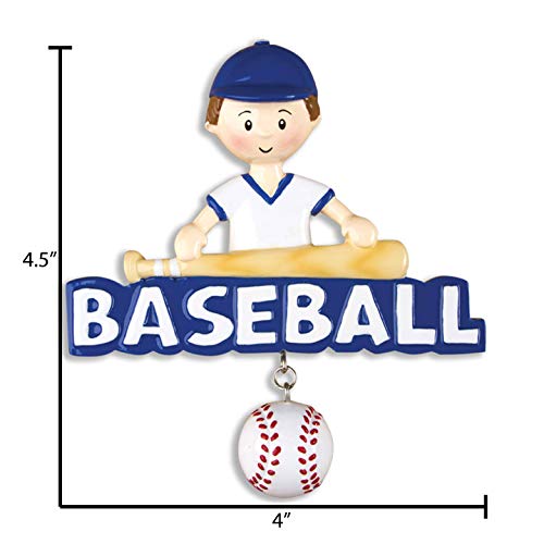 Personalized Baseball Ornament 2022 - Sports Ornaments For Christmas Tree, World Series Ornament, Coach Ornament, Gifts For Baseball Players - Baseball Word - Free Customization #TOP3