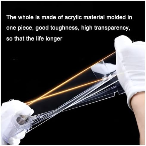 20-Pack Spring-Loaded Acrylic Gondola Shelf Pushers for Retail - Auto-Distribution Cigarette Box Organizers, 6.4x28 cm, Ideal for Convenience Stores & Markets