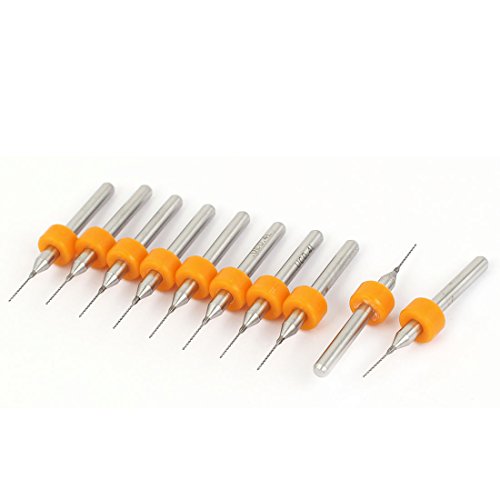 Aexit 0.4mm Cutting Fuses Dia PCB Print Circuit Board Carbide Micro Drill Bits Tool PCB Fuses 10 Pcs
