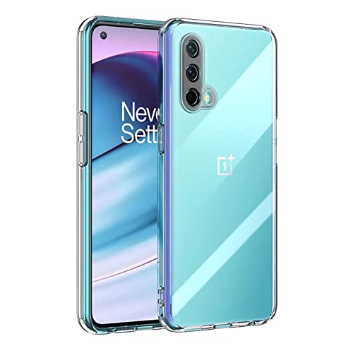 Image of Case Creation New Oneplus Nord CE 5G Premium Imported Quality 0.3mm Crystal Clear Totu Silicone Transparent Flexible Soft Corner Protection with TPU Slim Back Case Color Cover for One Plus Nord CE 5G