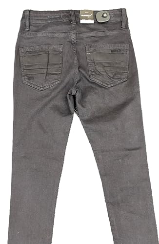 M.Society - Mens Stretch Skinny Fit Jet Black Jeans (MS-80336)4