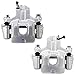 TRQ Rear Driver and Passenger Side Brake Caliper Set Caliper Brackets Hardware Compatible with 00-05 Toyota Avalon