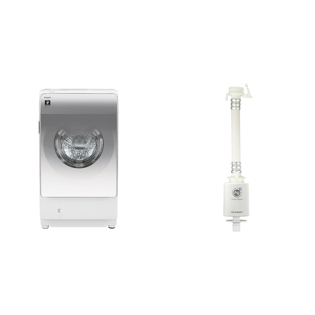 Amazon | 【セット買い】 シャープ ドラム式 洗濯乾燥機 ES-X12C-SR 右