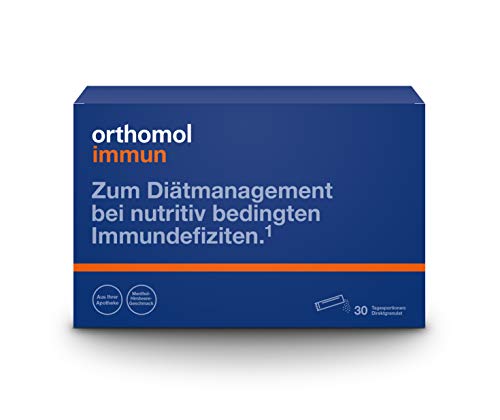 Orthomol immun 30er Direktgranulat Menthol-Himbeere - Vitamine & Spurenelemente Komplex - Immunsystem Unterstützung