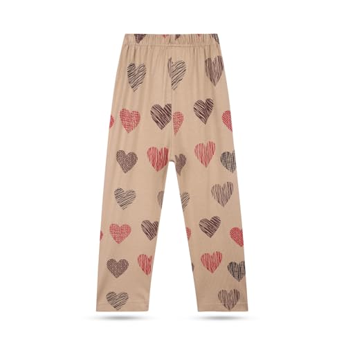 Image of T2F Girls Regular Fit Cotton Printed Track Pants (Pack of 5)