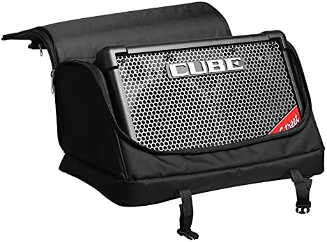 Case/Bag For Roland Cube Street EX Amp With Accessory Pocket,One Handle,Two Shoulder Straps,Thick,Durable,Black(Boss CUBE Street II or CUBE Street can also fit in it,there will be extra space)