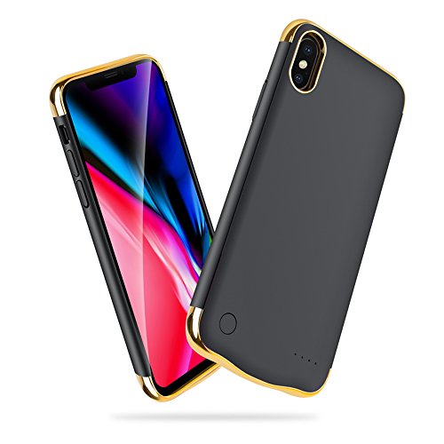 Idealforce iPhone X Battery Case,4500mAh Rechargeable External Battery,Portable Power Charger Protective Charging Case [Lightning Charging Port] for iPhone X/iPhone 10(5.8inch) (Black)