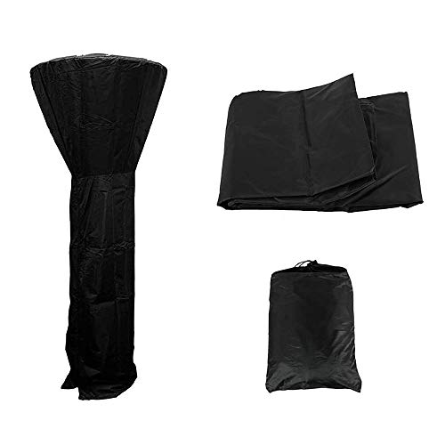 Schutzhülle für Heizpilz, Comius Sharp Wasserdicht Abdeckung Abdeckhaube für Terrassenstrahler, Schwarz Abdeckhaube für Terrassenstrahler Terrasse Staubschutz