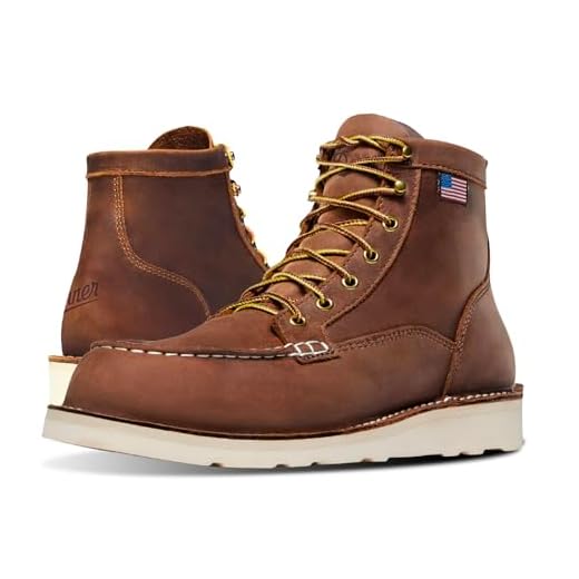 Danner Men's 15573 Bull Run Moc Toe 6" Work Boot, Tobacco - 10 EE