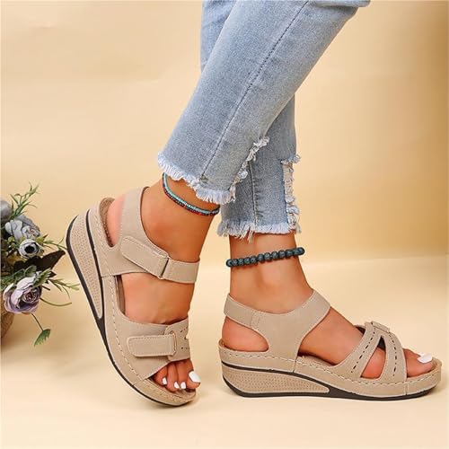 Style Women's Sandals Summer Beach Slope Heel4