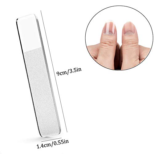 Premium Set bestehend aus 6 Glasnagelfeilen, Professionelle Glasnagelfeile Nagelfeile für Naturnägel, Babys, Kinder… – Bild 3