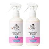 Skout's Honor Probiotic Pet Detangler Spray- Hydrating & Conditioning w/Avocado Oil, 97% Natural, Paraben & Sulfate-Free, softens for a More brushable Coat, Daily Use, 8oz, Happy Puppy, 2-Pack