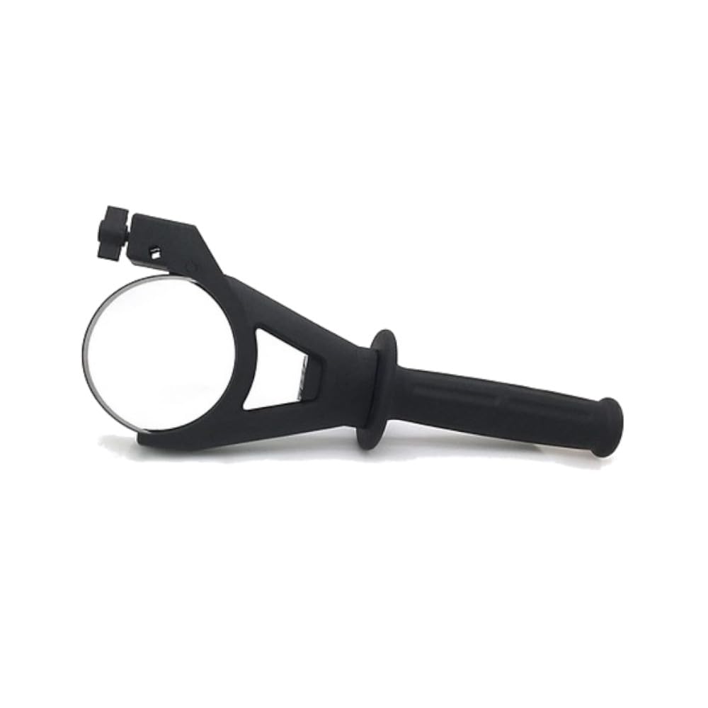 Trade-Shop Mango adicional/empuñadura/mango lateral para martillo perforador, taladro, lijadora/cuello ajustable de 75 mm – 87 mm de diámetro