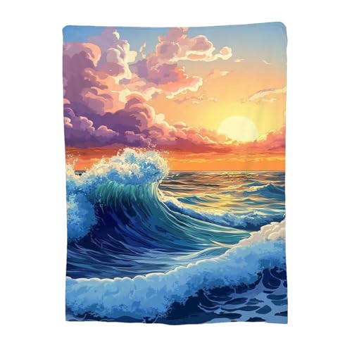 Couverture flanelle 130x150cm Plaid Polaire Wild 14-172 - 2