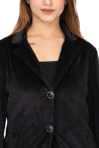 Image of TWENTY ME Winter Wear Full Sleeve Solid Valvet Women's Co-ord Set (6713)