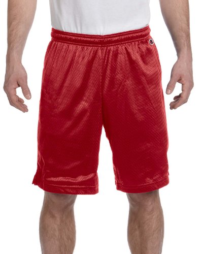 Champion Men`s Polyester Mesh Short Scarlet