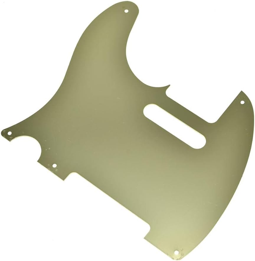 KAISH Metal Aluminum Anodized American Vintage 5 Hole Tele Style Pickguard TL Pick Guard Scratch Plate for USA/Mexico Telecaster Gold