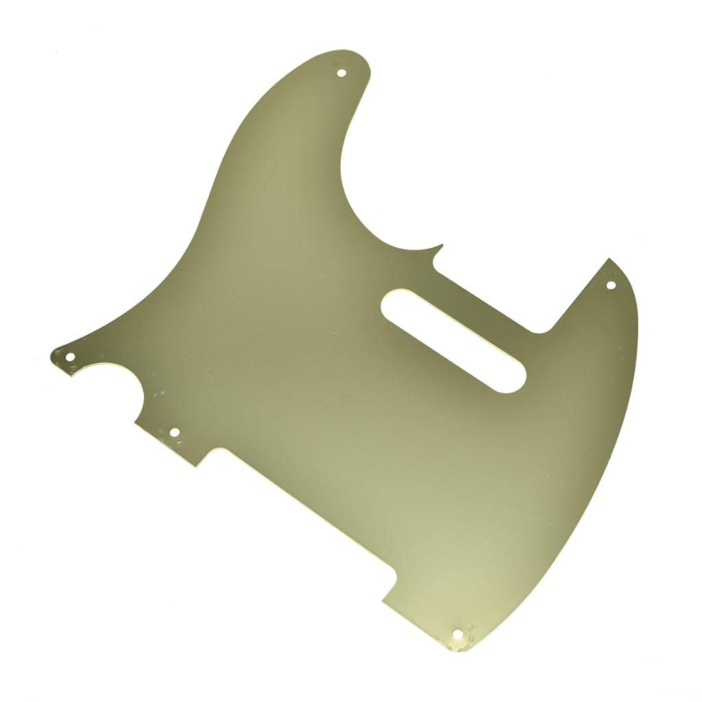 KAISH Metal Aluminum Anodized American Vintage 5 Hole Tele Style Pickguard TL Pick Guard Scratch Plate for USA/Mexico Telecaster Gold - Image 4