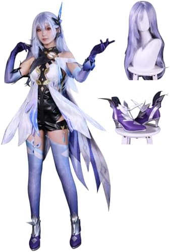 【即納フルセット】 原神 スカーク コスプレ 衣装+ウィッグ+靴 服 即納フルセット】 原神 スカーク コスプレ 衣装+ウィッグ+靴 服