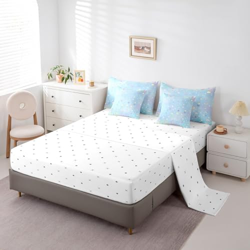 Feelyou Cute Flower 7 Piece Bedding Set Full Size for Kids Teens — view 4