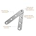 HOWDIA 10-Pack 360 Degree Rotatable Door Pivot Hinges | Stainless Steel Drawer/Window/Door Fittings | 60mm/ 2.36in Size for Versatile Installation(Silver)