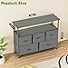 Simple Deluxe TV Stand Dresser for Bedroom Entertainment Center with 5 Fabric Drawers, Storage Organizers Units for Living Room, Media Console Table with Open Shelf up for 45