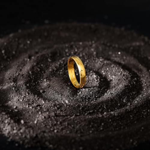 Image of GIVA 925 Silver Golden Classic Band For Him,Fixed Size| Gifts for Men and Boys | With Certificate of Authenticity and 925 Stamp | 6 Months Warranty