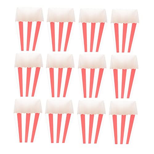 CIYODO Paper Popcorn Bowl 48pcs Party Snack Bag Movie Night Popcorn Tins Party Supplies
