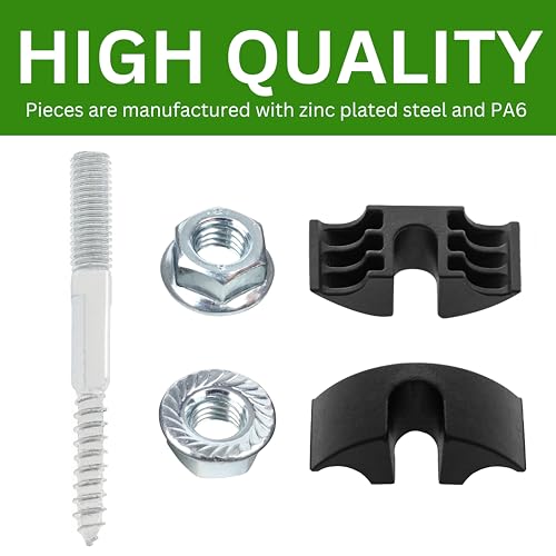 Spare Hardware Parts MALM Headboard Bed Frame Parts Combo Pack (Replacement for IKEA Part #122998 + 114254 + 114334) (Pack of 4)