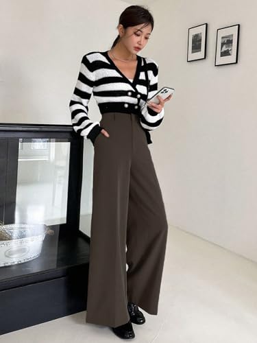 Image of KOTTY Womens Solid Breathable Sensaicha Brown Pant