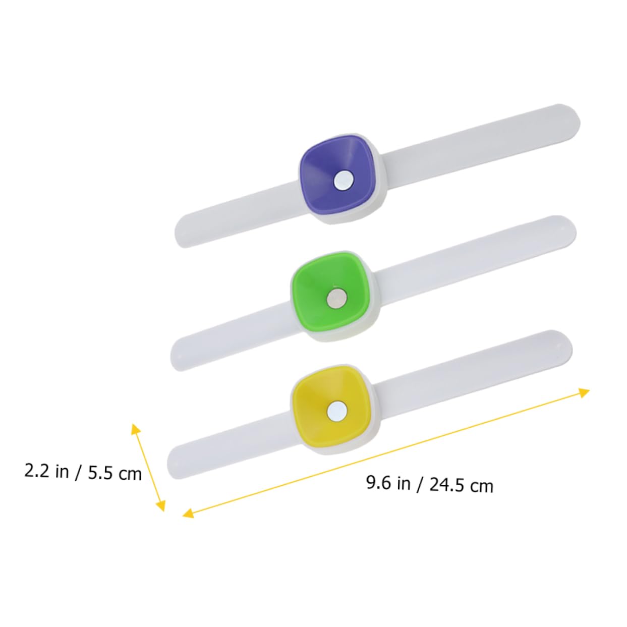 jojofuny 2 Sätze Teiliges Magnetisches Nadelkissen Für Handarbeiten Handgelenk Pin Halter Leicht Tragbar Zubehör Für Stickerei Zufälligen Farben 3 Stück * 2