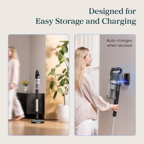 Image of LEVOIT Cordless Vacuum Cleaner with HEPA Filter, Anti-Tangle Brush, Up to 70 Minutes, Charging Wall Dock, Powerful Suction, Lightweight, for Carpet, Hard Floor, Pet Hair, LVAC-200 MAX