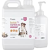 Pawbits 2.5 Litre Scottish Salmon Oil For Cats & Dogs - Natural Omega 3+6+9, Healthy Coat & Immune System