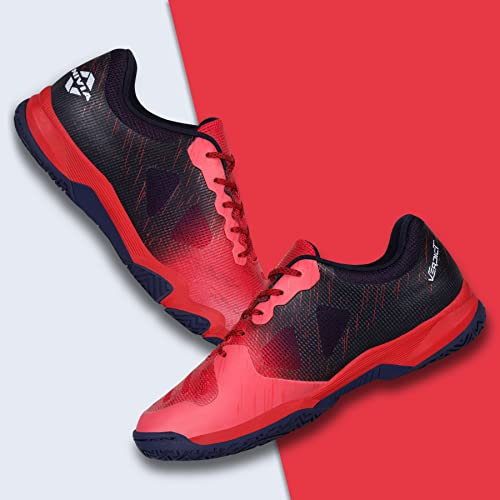 Image of Nivia Verdict 2.0 Badminton Shoe for Men, Breathable Mesh with TPU Fusion Technology Upper, Non-Marking Sole, Ideal for Badminton, Volleyball, Squash, and Table Tennis