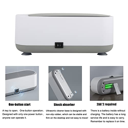 Ultrasonic-Jewelry-Cleaner-Mutifunction-Household-Portable-Professional-Ultrasonic-Cleaner-for-Cleaning-JewelryRingNecklacesEyeglassWatchesRazorsMakeup-BrushCoins-250-ML-Rechargeable-Models