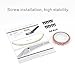 NARPES Front Bumper Lip Splitter Compatible with Jeep Renegade 2015-2018 Accessories Under Chin Spoiler Body Kit Add On Not for Trailhawk ABS Material Gloss Black