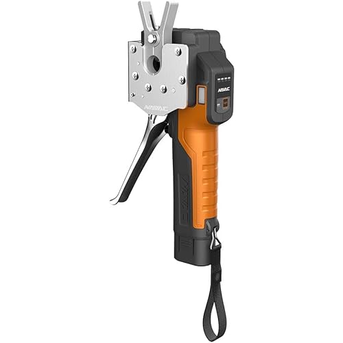 NAVAC NEF6LM BreakFree Power Flaring Tool - Flare Tool for Copper Pipe - 3/4" Max OD - Included Dies and Flare Gauge - Rechargeable Lithium Battery - Quick Charge