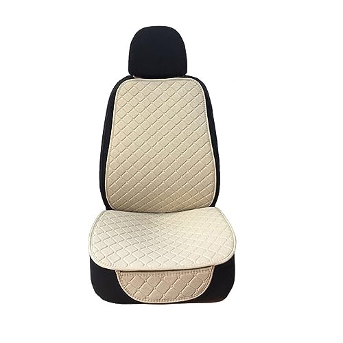 Housse de siège de voiture en lin beige thermorégulatrice universelle