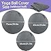 Sitting ball cover, 55cm 65cm 75cm exercise ball cover for sitting ball fitness ball, foldable sitting balls fabric cover - for fitness ball Pilates yoga ball/office ball balance ball ( Color : Navy b