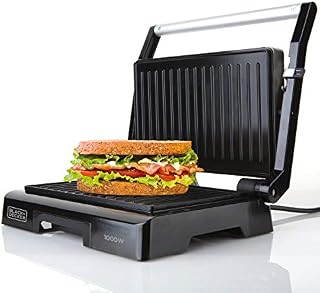 Black+Decker ES9680050B BXGR1000E grill kontaktowy, 1000, tworzywo sztuczne, czarny