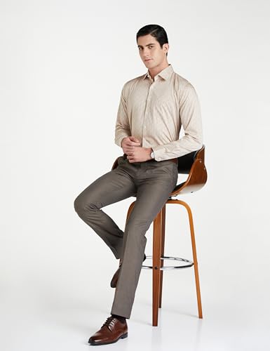 Image of Van Heusen Formal Printed Shirt for Men| Premium Cotton| Full Sleeves| Slim Fit |Breathable Fabric