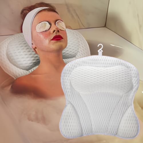 Bath pillow Bathtub Pillow, Luxury Bath Pillows for Tub Neck and Back ...