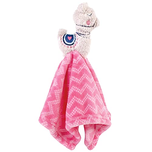 Image of Hudson Baby Unisex Baby Animal Face Security Blanket, Llama, One Size