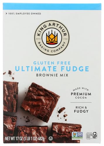 King Arthur Flour Gluten Free Brownie Mix 17 oz (Pack of 4)