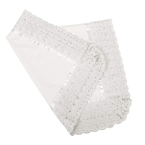 Image of VHC 100% Cotton Lace Pillow Cover /Case Set (Pack of 2)-White