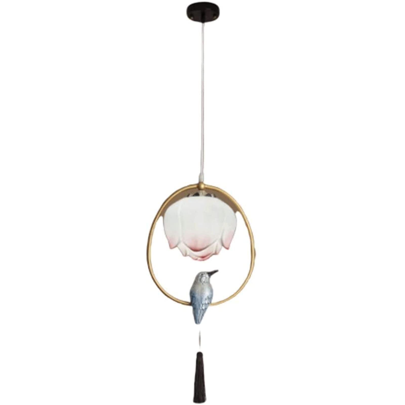 Lampa wisząca Creatieve vogel hanglamp, woondecoratie lamp LED woonkamer slaapkamer hars lampenkap schorsing hanglamp, verlichtingsgereedschap Jasny