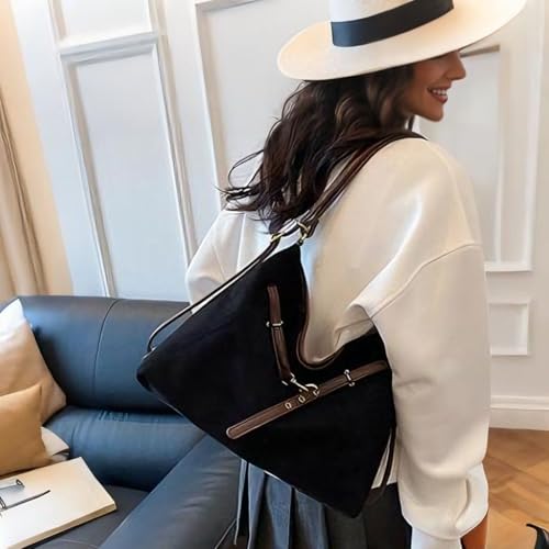 Bolso Crossbody de gamuza sintética para mujer miniatura 2